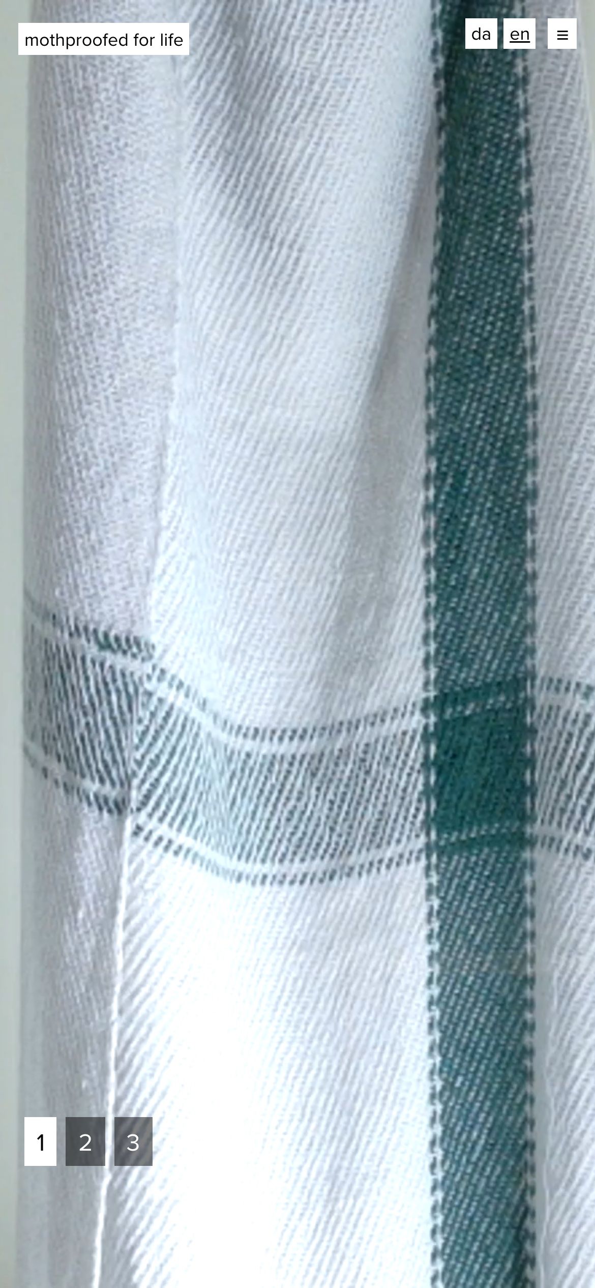 The livestream on a phone, the plaid’s weave filling the screen above the camera buttons