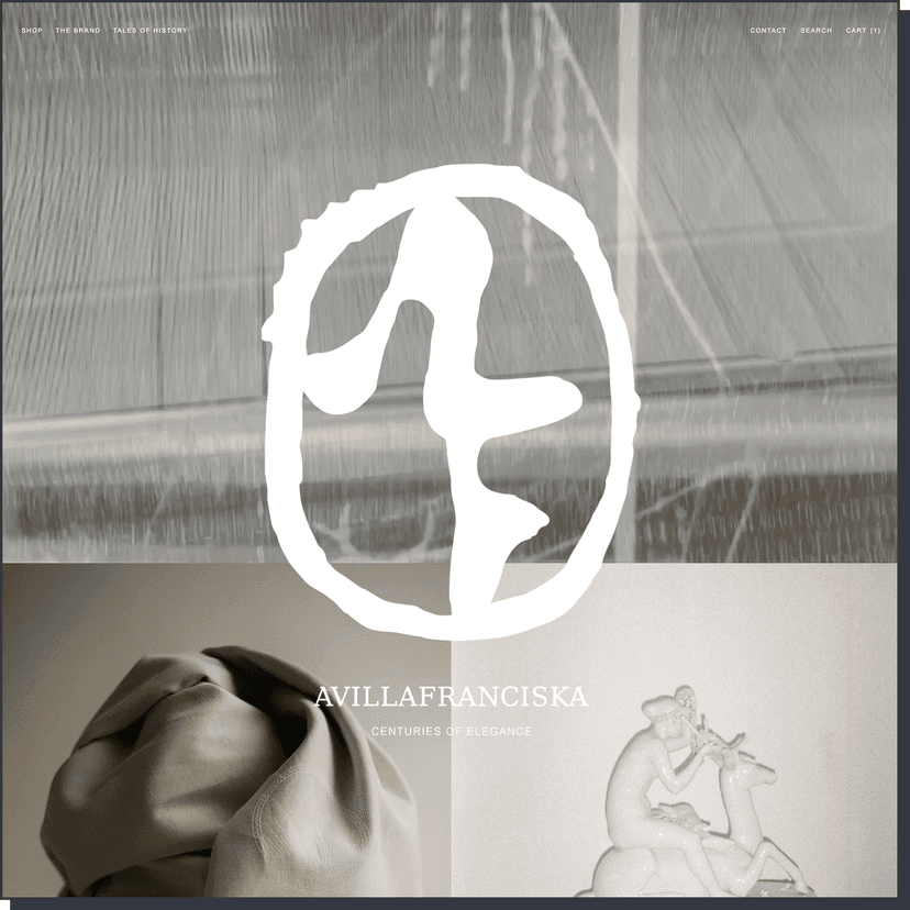 A screenshot of the front page of the avillafranciska.com